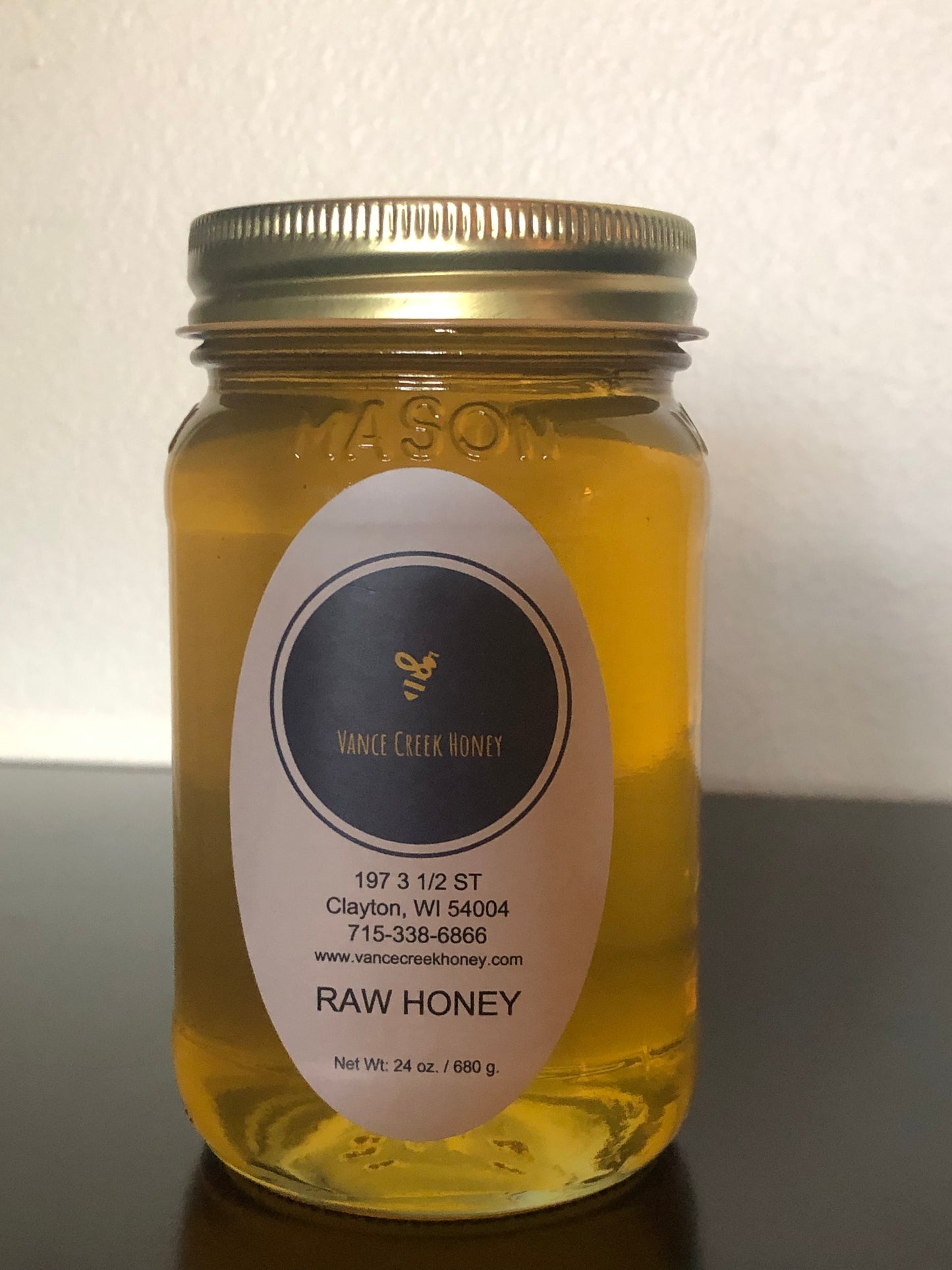 24 oz Raw Honey